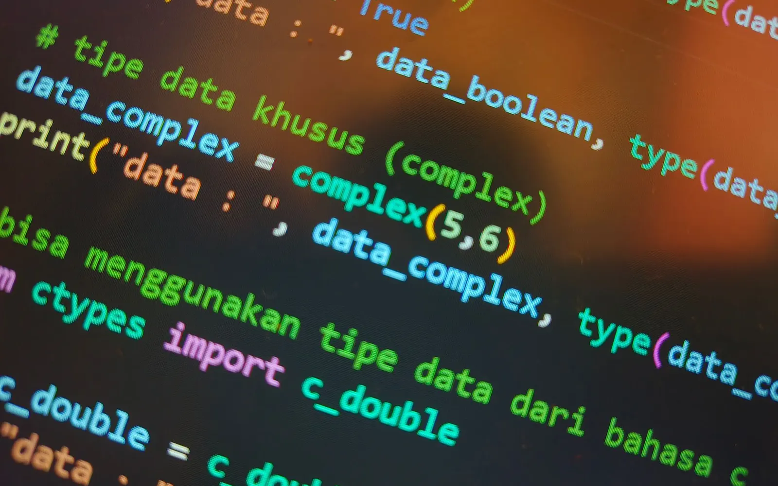 Lines of code on a laptop screen