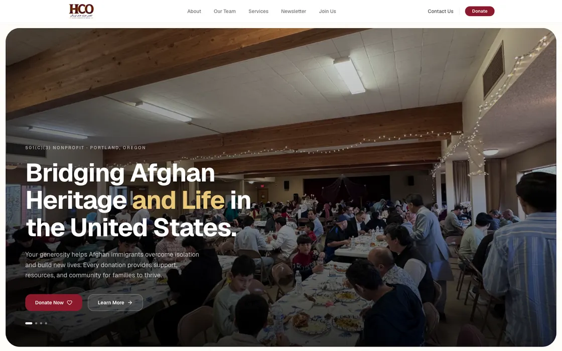 Hazara Community of Oregon website